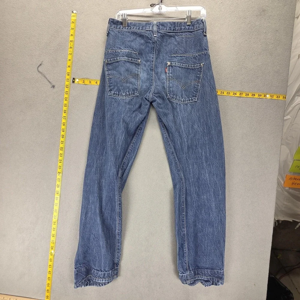 Vintage Levis Engineered Jeans Mens 30x32 Blue Twisted Button Fly Medium Wash
